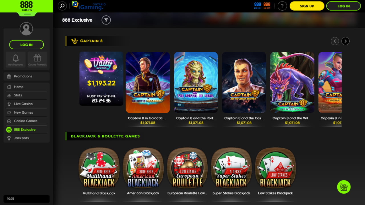 888 casino online games