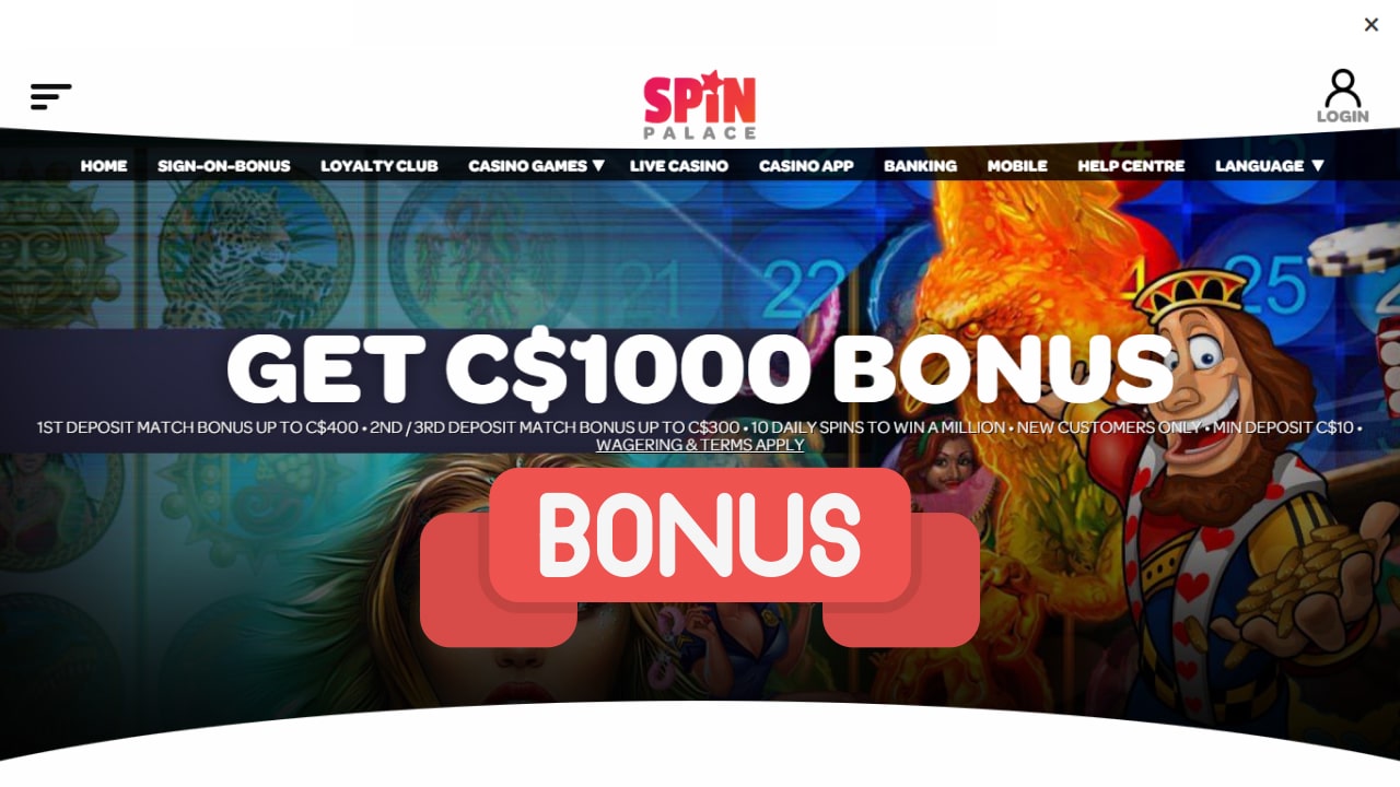 Spin palace bonuses